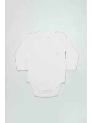 Bistyle Natural Basic Style Uzun Kol Body 17104 Beyaz