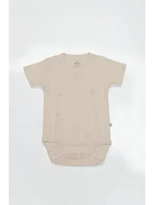 Bistyle Organik Natural Basic Style Kruvaze Yarım Kol Body Bs17101 Bej
