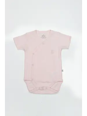 Pembe Kruvaze Yarım Kol Body