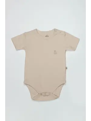 Bistyle Organik Natural Basic Style Yarım Kol Body Bs17103 Bej