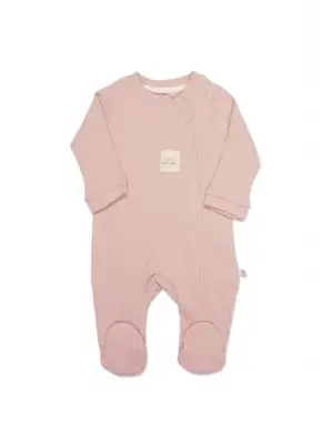 Bistyle Style Natural Fermuarlı Bebe Tulum 15115 Pembe