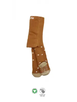 Bistyle Tekli Puan Kaymaz Havlu Külotlu Çorap BS50502 Hardal