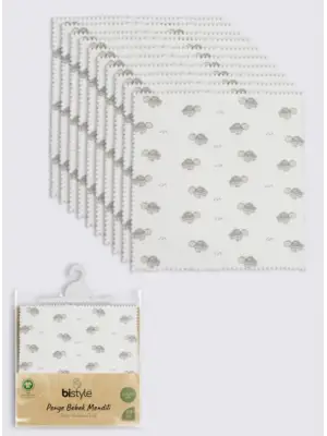 Bistyle Tortoise 20x20 10Lu Penye Mendil 90163 Ekru