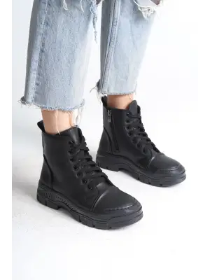 Şık Fermuarlı Ayakkabı Bot