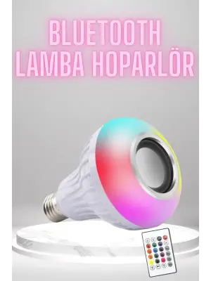 Bluetooth Hoparlör Akıllı Rgb Led Işık Renk Değiştirme Ses Bombası Ampül Görünümlü