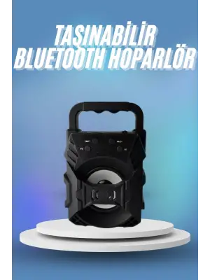 Bluetooth Hoparlör Android Ve İos Uyumlu Ses Bombası Usb Girişli Taşınabilir