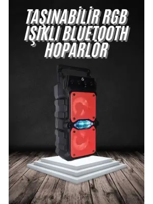 Bluetooth Hoparlör Çift Mikrofonlu Güçlü Ses Kaliteli Kesintisiz Kablosuz