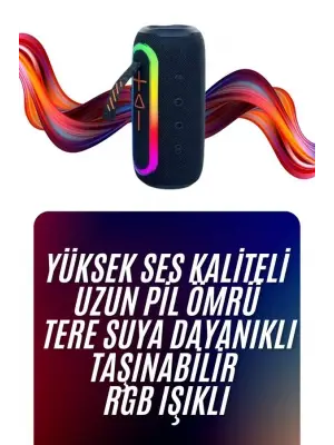 Bluetooth Hoparlör Uzun Pil Ömrü Taşınabilir Yüksek Ses Kaliteli