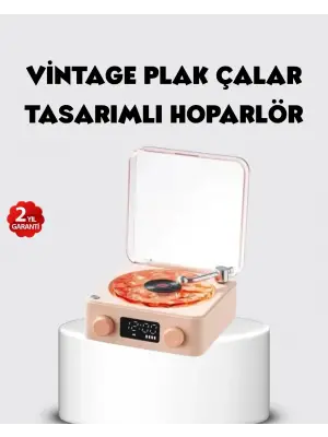 Bluetooth Hoparlörlü Gece Lambası Dijital Saatli Şeffaf Su Dalgası Işıklı Dekoratif