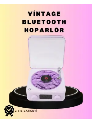 Bluetooth Retro Pikap Hoparlör – Projektörlü Gece Lambası