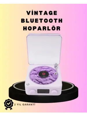 Bluetooth Retro Pikap Hoparlör – Projektörlü Gece Lambası
