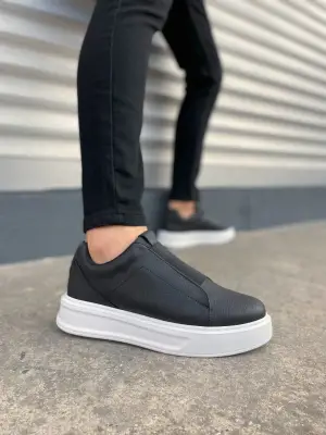 Omarı Cilt Erkek Günlük Spor Ayakkabı - Siyah