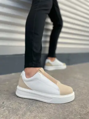 Modern Bağcıksız Süet Cilt Erkek Spor Ayakkabı