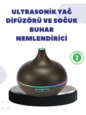 Bn01 Uçucu Yağ Uyumlu Renkli Led Işıklı Nemlendirici