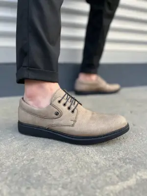 Omarı Gri Klasik Bağcıklı Günlük Ayakkabı Modelleri
