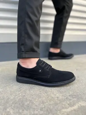 Şık Bağcıklı Süet Erkek Ayakkabı