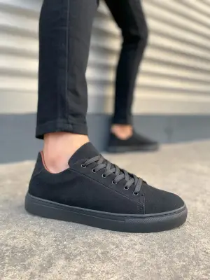 Modern Bağcıklı Süet Erkek Spor Ayakkabı