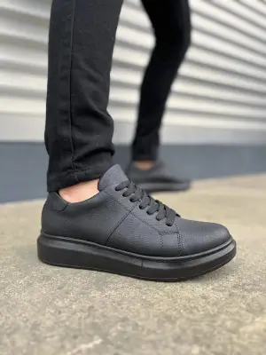 Omarı Siyah Cilt Erkek Günlük Spor Ayakkabı