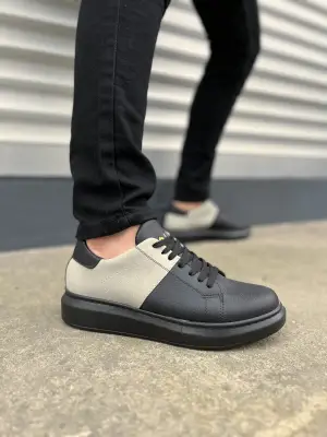 Modern Günlük Spor Ayakkabı - Siyah/Gri