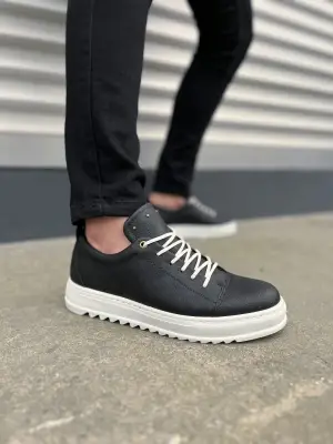 Omarı Siyah Cool Bağcıklı Erkek Günlük Spor Ayakkabı