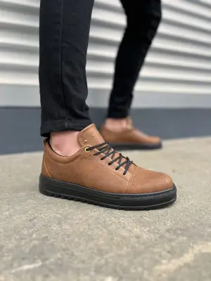Modern Bağcıklı Cilt Erkek Ayakkabı