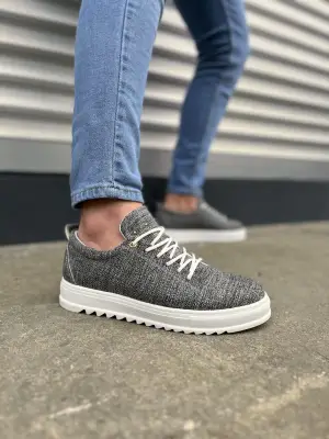 Omarı Cool Gri Keten Erkek Spor Ayakkabı