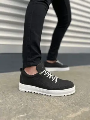 Modern Bağcıklı Keten Erkek Spor Ayakkabı