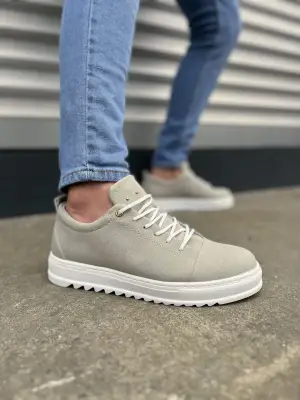 Klasik Günlük Spor Süet Erkek Ayakkabı Gri