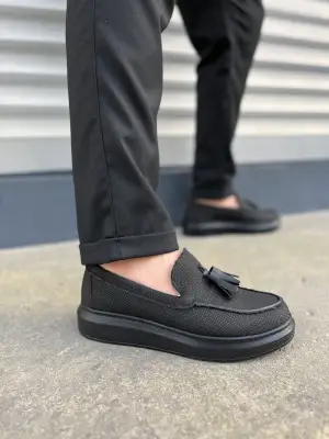 Sportif Püsküllü Erkek Keten Ayakkabı