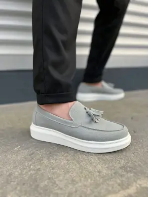 Şık Bağcıksız Püsküllü Süet Erkek Spor Ayakkabı