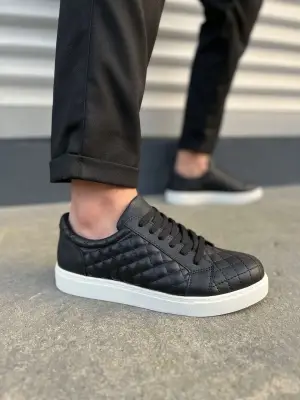 Spor Tabanlı Cilt Kapitone Desenli Erkek Ayakkabı