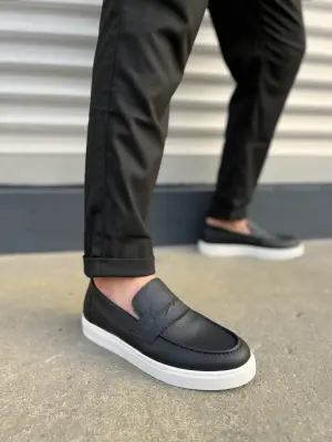 Omarı Siyah Cilt Erkek Spor Ayakkabı