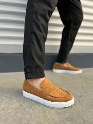 Omarı Taba Süet Erkek Günlük Ayakkabı