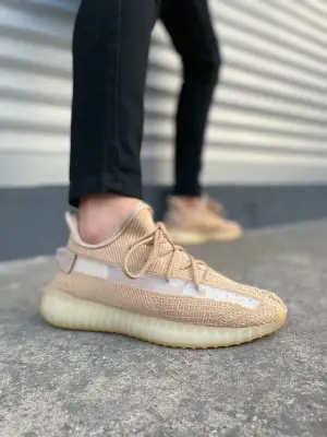 Omarı Pulse Bağcıklı Triko Kumaş Erkek Spor Ayakkabı - Bej