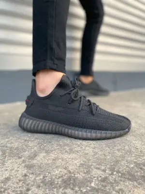 Omarı Pulse Bağcıklı Triko Kumaş Erkek Günlük Spor Ayakkabı - Siyah