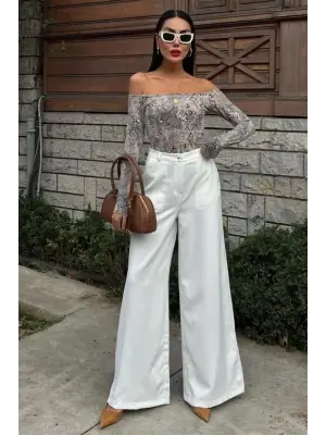 Omarı Rahat ve Şık Bol Paça Pantolon