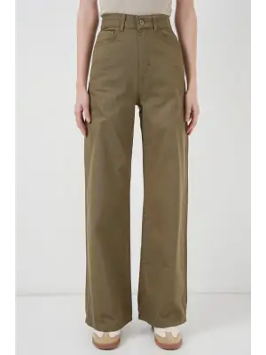 Bol Paça Yüksek Bel Palazzo Pantolon