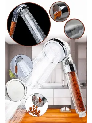 Boncuklu Su Tasarruflu Kireç Önleyici Duş Başlığı