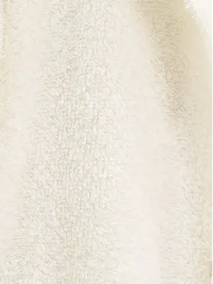 Boydan Düğmeli Cepli Pelüş Ceket -Ekru