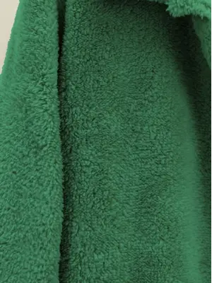 Omarı Şık Yeşil Pelüş Ceket