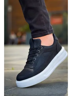 Modern Yüksek Taban Bağcıklı Erkek Ayakkabı