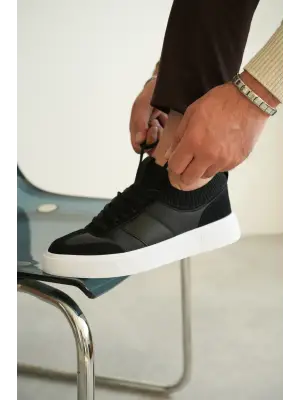 BR-010 Benorra Siyah Cilt Günlük Erkek Ayakkabı