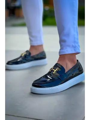 Omarı Siyah Rugan H Günlük Erkek Ayakkabı