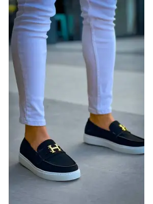 Omarı Siyah Süet H Günlük Erkek Ayakkabı