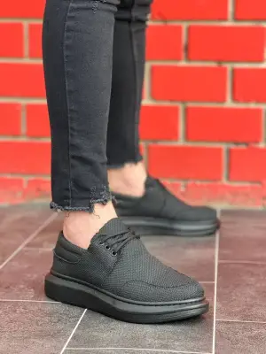 Omarı Kömür Rengi Bağcıklı Günlük Erkek Ayakkabı