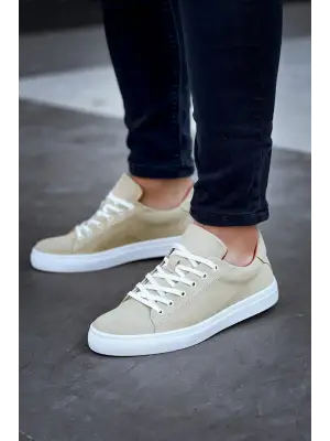 Yüksek Taban Bağcıklı Günlük Erkek Ayakkabı