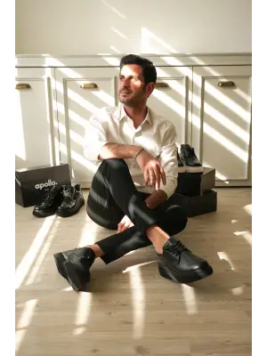 BR-16 Benorra Kömür Cilt Günlük Erkek Ayakkabı