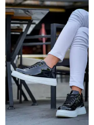 BR-20 Benorra Siyah Rugan  Günlük Erkek Ayakkabı