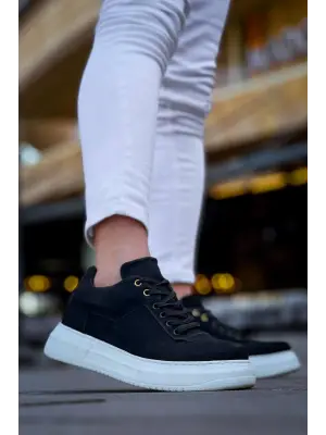 Modern Siyah Süet Erkek Ayakkabı