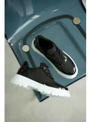 BR-201 Benorra Siyah Rugan Paraşüt Günlük Erkek Ayakkabı